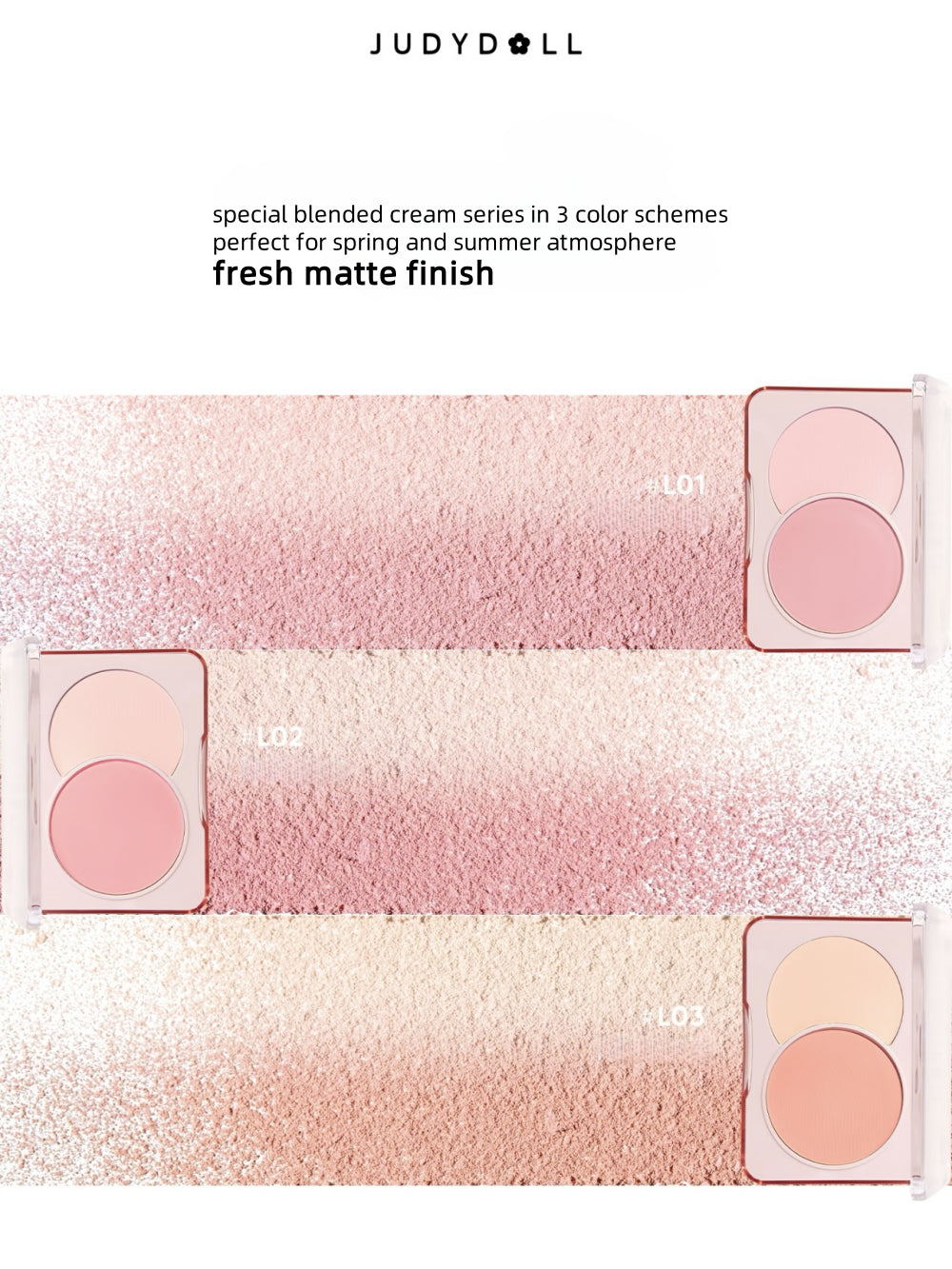 Judydoll -  Dual Color Combination Blush 6g