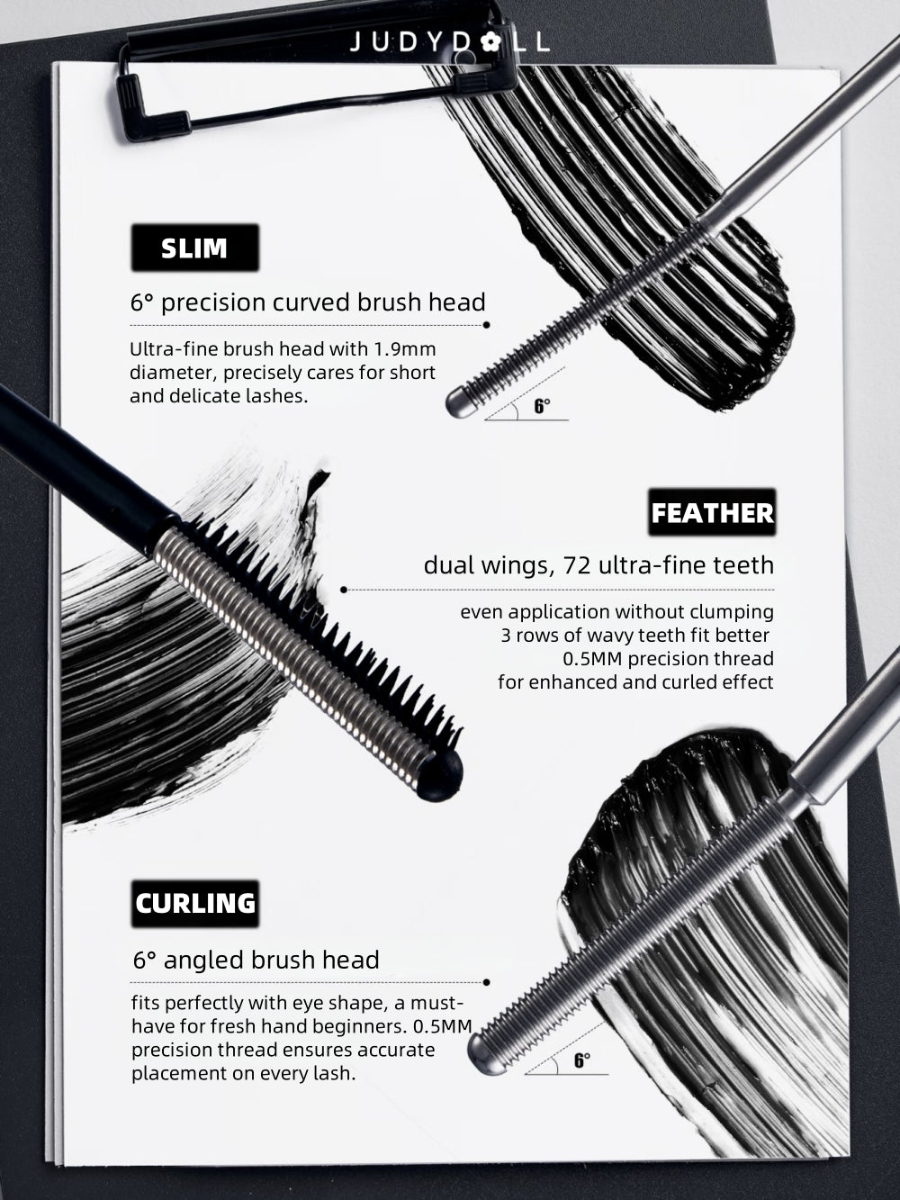 Judydoll Iron Strong Mascara Lifting Waterproof