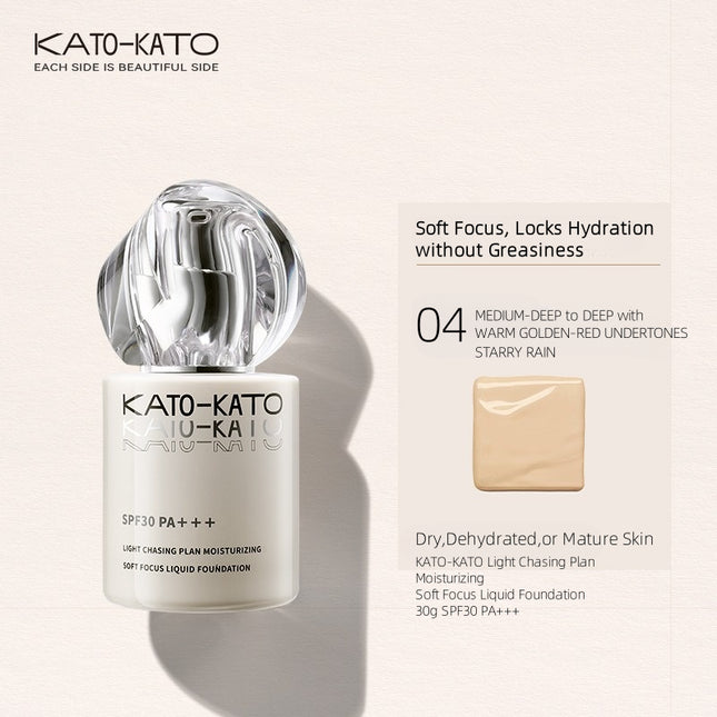 KATOKATO - Light Chasing Plan Moisturizing Soft Focus Liquid Foundation 30g SPF30 PA+++