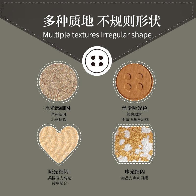 KAXIER 卡希尔精巧纽扣十五色眼影盘  12g