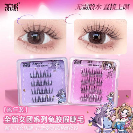 LISHU - POP Girls Makeup Glue Free False Eyelashes 48