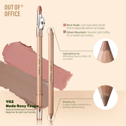OUTOFOFFICE - Sculpting Lip Duo Pencil 1.5g