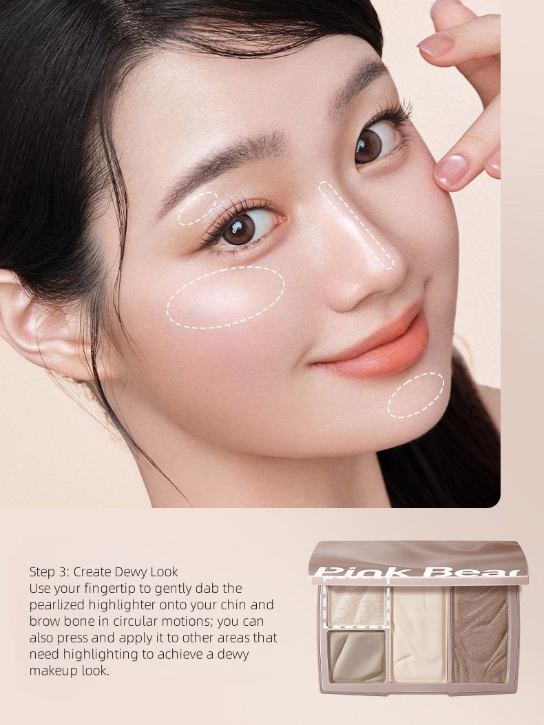 PINKBEAR - Handy Contouring Powder Palette 10g