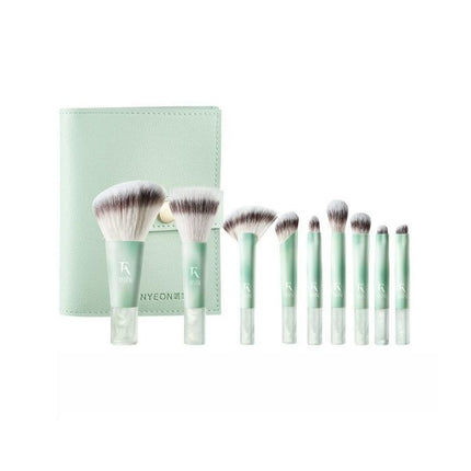 Rownyeon - Cloud Inked Makeup Brush Mini Set 9 in With Bag