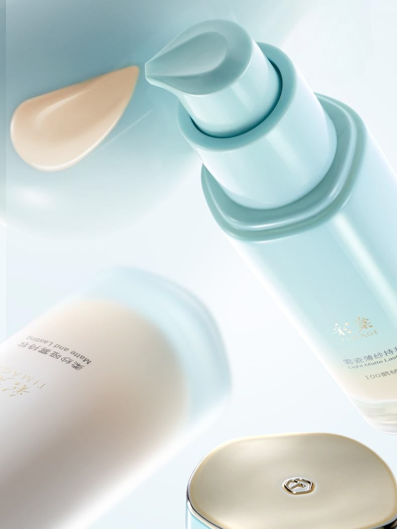 TIMAGE 哑光持久粉底液和遮瑕膏 30g+1g