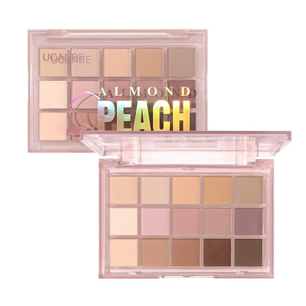UCANBE - 15 Colors Eyeshadow Palette Almond Peach 800mg*15