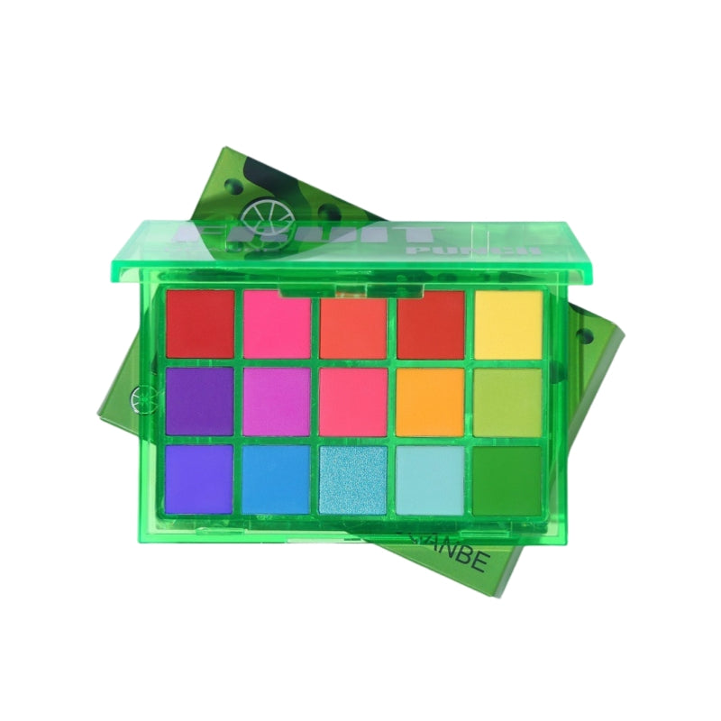 UCANBE 15 Colors Eyeshadow Palette Fruit Punch Light Chocolate 10.8g