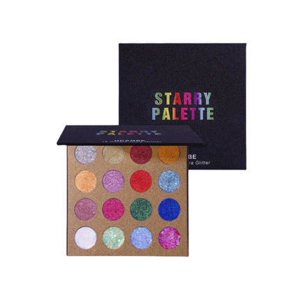 UCANBE - 16 Colors Glitter Eyeshadow Starry Palette 16*1.5g