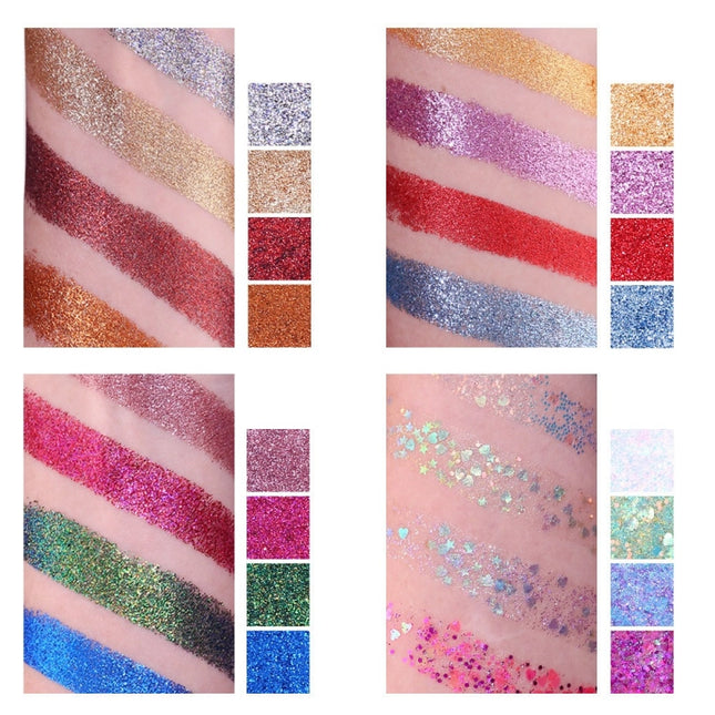 UCANBE - 16 Colors Glitter Eyeshadow Starry Palette 16*1.5g
