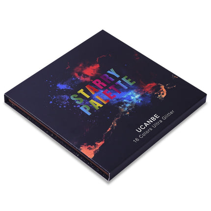 UCANBE - 16 Colors Glitter Eyeshadow Starry Palette 16*1.5g