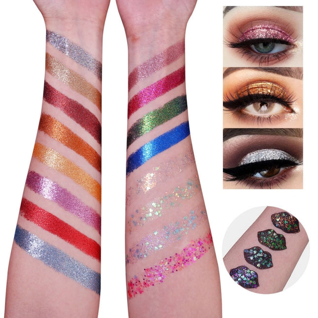 UCANBE - 16 Colors Glitter Eyeshadow Starry Palette 16*1.5g