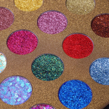 UCANBE - 16 Colors Glitter Eyeshadow Starry Palette 16*1.5g