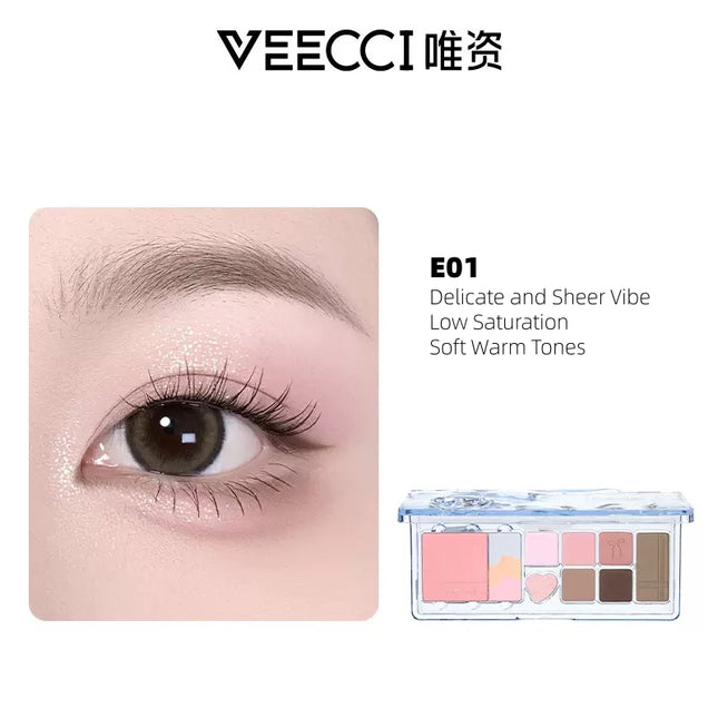 Veecci - Color Block Multi Function Eyeshadow Palette 11g