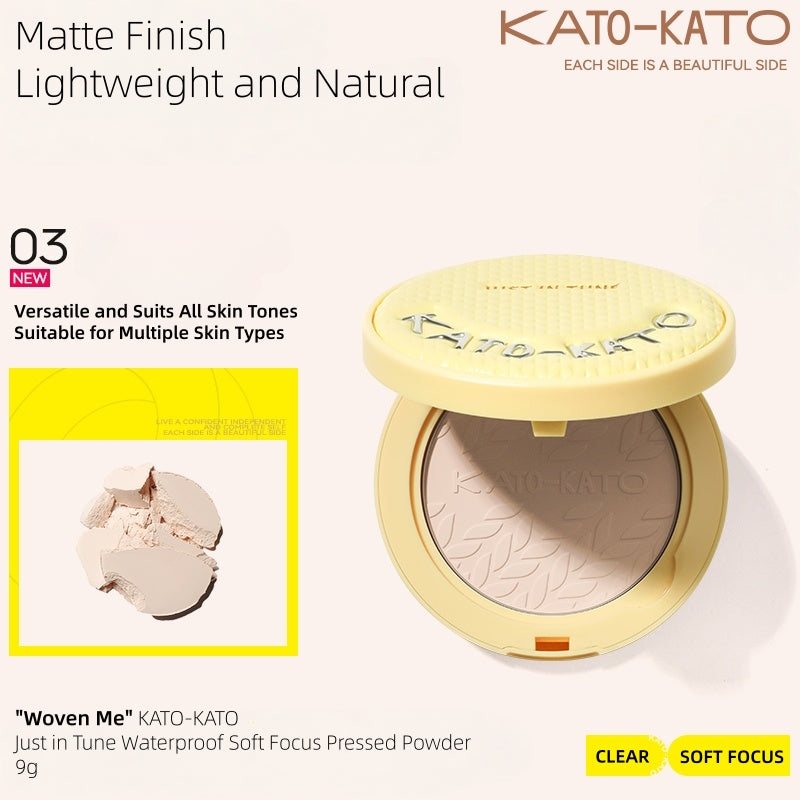 [Woven Me] KATO-KATO Just in Tune Waterproof Soft Focus Pressed Powder 9g