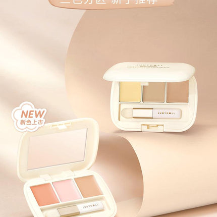 Judydoll Moisturizing Three-Color Concealer Palette JD091 - Chic Decent