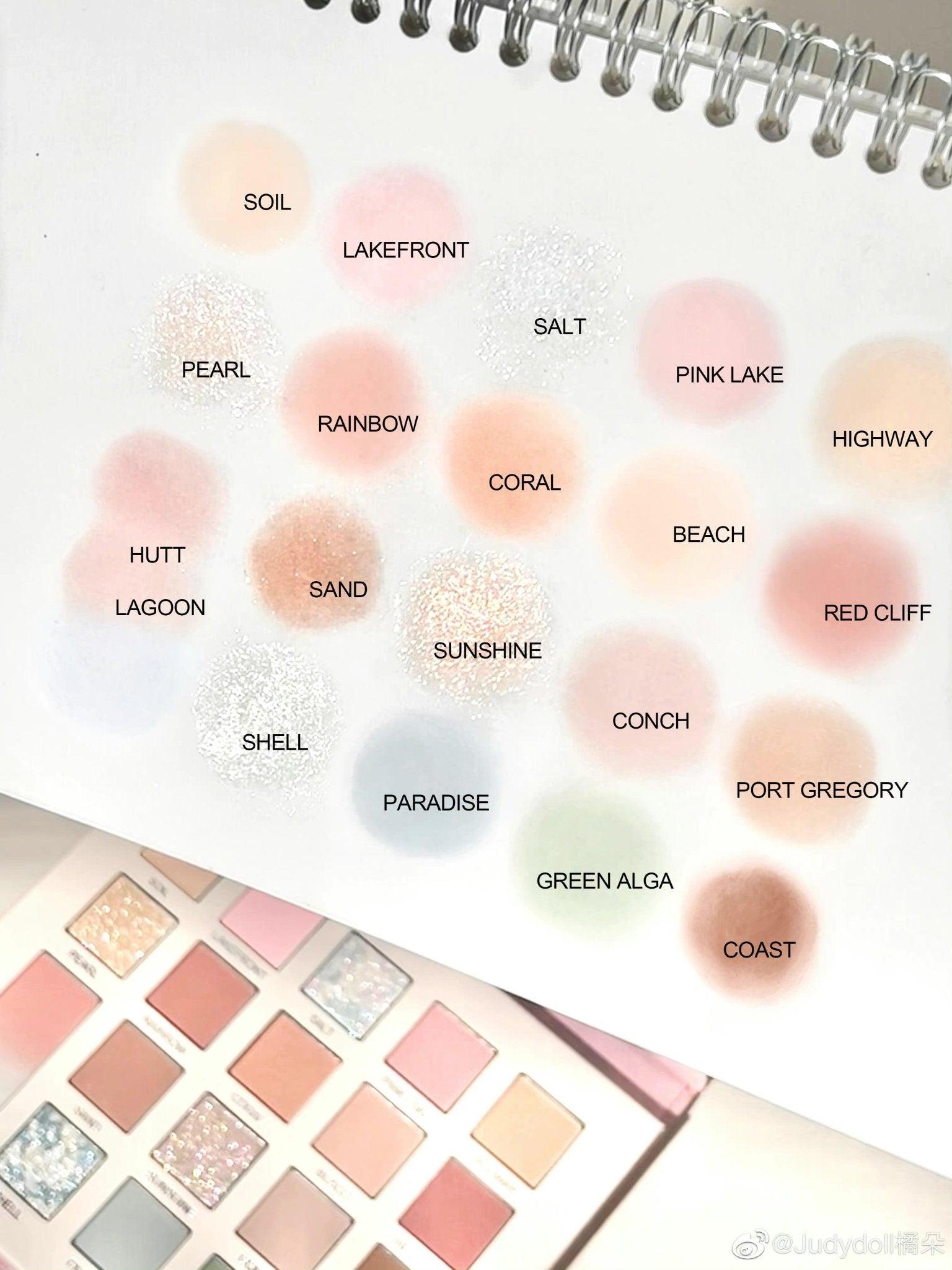 Judydoll Pink Lake Paradise 20 Colors Eyeshadow Palette JD09F - Chic Decent